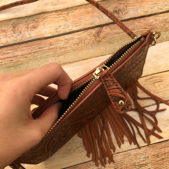 Free People Tooled Embossed Wallet Bag - Picture 5 of 6